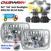 Pair 5x7" 7x6" LED Headlights H4 Hi/Lo Beam for Nissan Mitsubishi Mighty Max (for: Nissan)