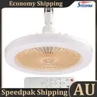 Aromatherapy Ceiling Fan with LED Light Remote Control (Yellow Large Remote) AU