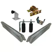 Complete Sliding Gate Hardware Kit for 5m Gate with 78mm Recess mounted wheels
