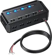 MAX COOL 12V Fuse Block Universal 20A Motorcycle Automotive Fuse Block Fuse and Relay Box Kit with Blade Fuse Holder, Battery Fuse Box Terminal Block for 12 Volt Vehicles