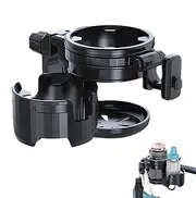 Stroller Water Bottle Holder,Double Cups Stroller Holder Clamp-On | Scooter Drinks Bracket Quick Draining Organizer for Outing, Traveling, Strolling