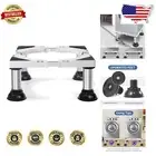 Sturdy Adjustable Stand for Mini Fridges and Washers - Easy to Assemble