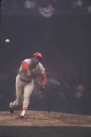 Bob Gibson of the St Louis Cardinals throws a pitch during Game Fo- Old Photo 1