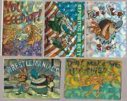 1994 TOPPS REN & STIMPY PRISMATIC CARD SET OF 50