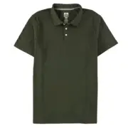 Reef Polo Shirt Solid Green Walsh Pique Size XXL Men's