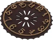 HOOTNEE Cuckoo Clock Guard Nozzles Small Trash Can Bath Spoon Water Spoon System Cover Nozzles Garbage Lid Trash Cans Light-Controlled Clock Photo Frame Light Brown Plastic