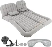 Air Mattress Inflator Pump Electric Comfortable Sleep Portable Travel SUV RV Camping (Grey)