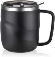 301-400ML Insulated Stainless Steel Coffee Mug with Handle Coffee Drinking Cup with Lid