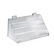 Azar Displays Four-Tier Shelf Counter Step Display, 16" wide
