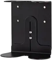 Kuishi Wall-Mounted Black Soap Dispenser Bracket, 250-500ml Soap Bottle Holder, Double Black, Resistant to Corrosion and markings, Decoration, Bottles Not Included