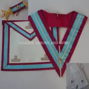 Mark Worshipful Masters Apron, Collar, Jewel & Gloves Set(MA5123-B)