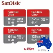 Micro SD Card SanDisk 128GB 16GB 32GB 64GB 256G 512G 1TB Ultra Memory Card