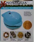 Nostalgia MyMini Snowman Waffle Maker, Blue