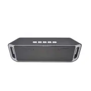 Wireless Bluetooth Speaker Column Stereo Subwoofer Usb Speakers Built-In Mic Bass Mp3 Player Sound Box Silver Grey