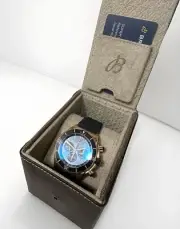 Breitling Super Chronomat B01 44 Chronograph Blue Dial Rose Gold RB0136
