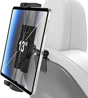woleyi for Tesla Model Y Model 3 Model S Model X Tablet Headrest Holder - 2025 Tesla Back Seat Tablet Mount for iPad Pro 12.9, Air, Mini, iPhone, Galaxy Tabs, Z Fold, Fire HD, Switch, 4.7-13" Devices