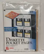 5 Pack - ACCO 3 1/2" Diskette Pages ~ Sealed Packages