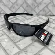 NWT Foster Grant IRONMAN RELENTLESS BLK Impact Resistant Wrap Sunglasses UVA/UVB