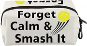 [VAMSII] Pickleball Lover Bag Pickleball Player Pouch King of The Court Gift for Pickleball Coach Pickleball Lover Gift (Smash It)