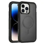 For iPhone 15 Pro Defender Series XT MagSafe Magnetic PC + TPU Shockproof Phone Case - Black