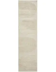[Rug Culture] Lotus Abbey Runner Rug in Beige