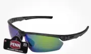 Penn Polarized Angler Fishing Rimless Sport Wrap Around Sunglasses UVA/UVB