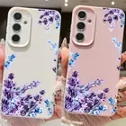 Flowers Soft Phone Case For Samsung S25 S24 Ultra S23 FE S22 S21 Plus A16 Cover