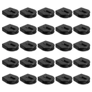 50Pcs Wheeled Cord Locks for Drawstring Toggle Slider Stopper, 0.8x0.9 Inch