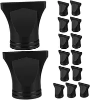FOMIYES 15pcs Hair Dryer Diffuser Nozzle: Heat Resistant Hair Dryer Diffuser Nozzle - Black Plastic Blower Attachments For Quick Drying Styling