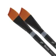Beste Finest Golden Taklon Hair Brush Angular Curve-Maker 3/4"" - 2 Pk