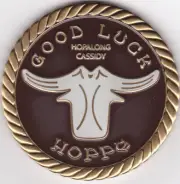 HOPALONG CASSIDY / GOOD LUCK CHALLENGE Geocoin COIN