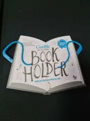 Gimble Adjustable Book Holder Blue Read Eat Travel Beach Fit Most Books Portable