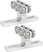 Trolley Assembly, Electric Hoist Trolley and Roller Set, 2PCS 6 Wheel Trolley for PA200‑PA1000 Electric Hoist 1‑5 8in Strut Channel 255KG