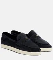 [Tory Burch] Tory Burch Double T suede loafers UK 7 blue