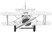 Vintage Appeal Retro Iron Aircraft Unique Fighter Plane Ornament Home Office Decor for Collectors