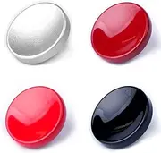 (4 Pack)Soft Metal Shutter Release Button Brass for Fujifilm X100F X-T20 X-PRO2 XPRO-1 X30 X100T X100S X-E2 X-E2S X-T10 X-E3 for Leica M8 M9 Camera Black Red Dark-red Silver 11mm Concave Surface
