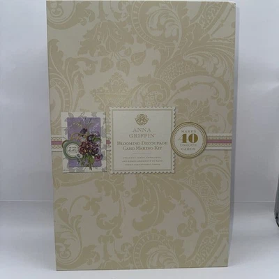 Anna Griffin Blooming Decoupage Card Making Kit 40 Cards 5 x 7 New In Box AG703