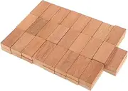HOMOBABE 50pcs Wooden Dominoes Log Colored Reusable Lightweight Travel Dominoes Perfect for Parties Home Games Set