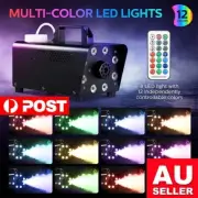 Smoke Machine RGB 8 LED Party Club Disco DJ Effect Wireless Control 500W Fogger