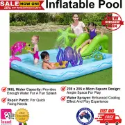 Bestway Inflatable Pool Slide Kids Swimming Splash Pool Water Play above Ground