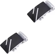 [Holibanna] 2pcs Unique Mens Belt Buckle Set Automatic Ratchet Buckle for 3.5cm Leather Belt for Business and Formal Occasions