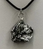 Aletai Meteorite Pendant, 11.11 Grams, COA, Astronomy Gift, Authentic Meteorite