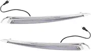 2Pcs LED Daytime Running Light Fog Light DRL Dynamic Yellow Turn Signal Light for Peugeot 308 2016 2017