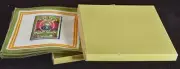 8 Vintage Irish Linen Pub Motif Cocktail Napkins NIB VV143