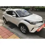 2018年TOYOTA CHR中古車 里程3萬7 白色 頂級尊爵版AWD 智能防護駕駛系統 TNGA底盤 車在宜蘭牛舌餅