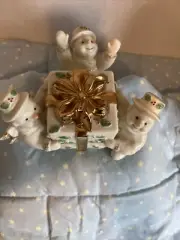 Mikasa Snowmen with Gift Box which Opens On Hinge.