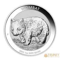 在飛比找蝦皮商城優惠-【TRUNEY貴金屬】2022澳洲袋熊紀念性銀幣1盎司/英國
