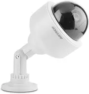 Dummy Security Camera, Dome Shape Blinking Fake Security Camera with Flashing LED/ 360° Rotation,Solar/Battery Power Supply Environment Dome Security Camera