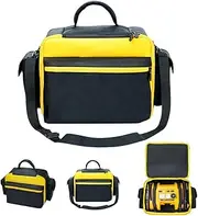 [AZURAOKEY] Air Compressor Bag Case Compatible with DEWALT DCC020IB 20V Max Tire Inflator, Shockproof Handbag with Battery Pocket Cordless Tools Storage Holder Organizer (Case Only)
