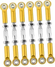 LALADEFIEE Aluminum Turnbuckle Rod Linkage Kit for Rc Cars 6pcs 71mm Length Precision Machined Easy to Install